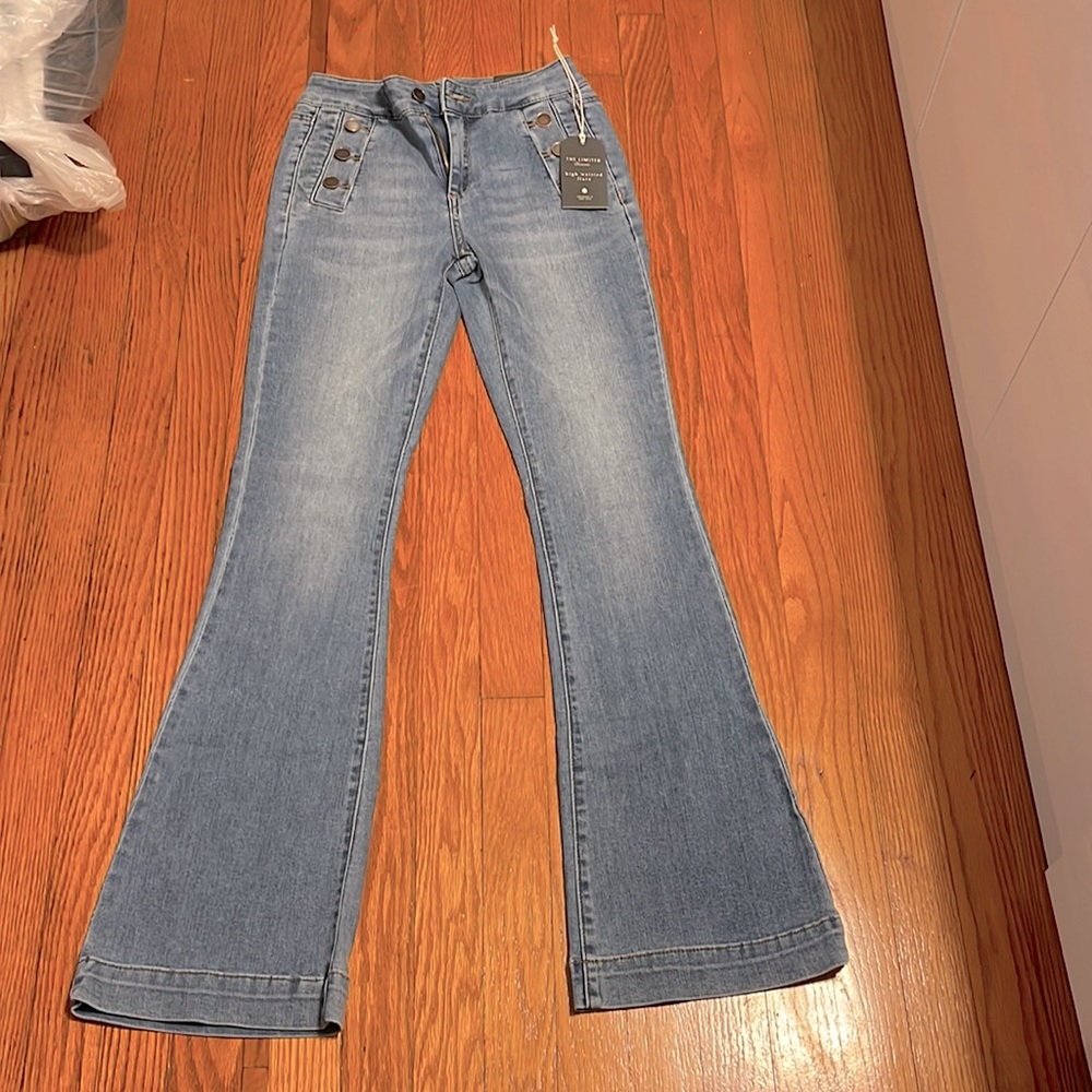 NEW WITH TAGS 🏷 The Limited Brand Jeans 👖 High Waisted Flare Women size 0R